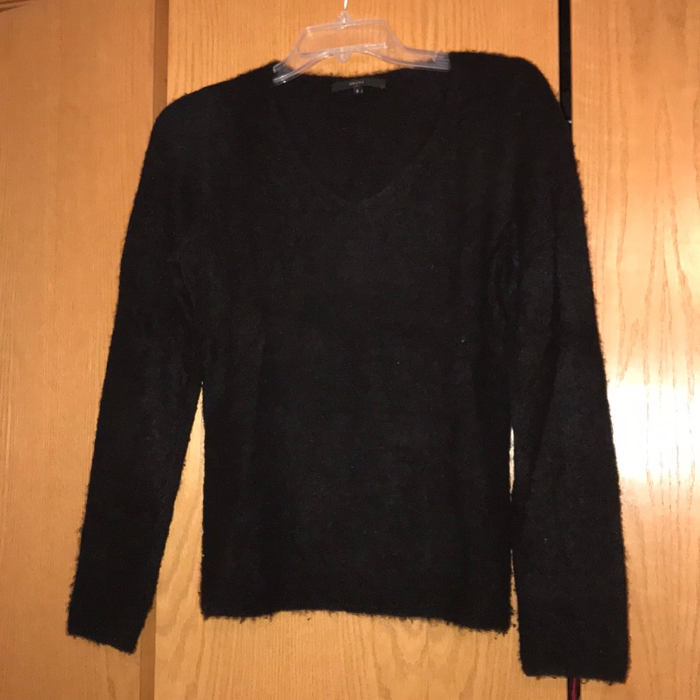 Black Gucci cashmere v-neck sweater, size small